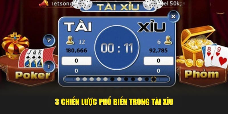 3 chiến lược phổ biến trong Tài Xỉu